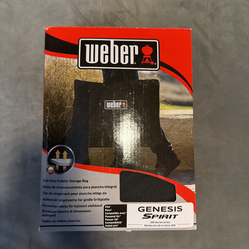 Weber Genesis 300 Series/Spirit 300 Series Full Size Griddle Cover Blk